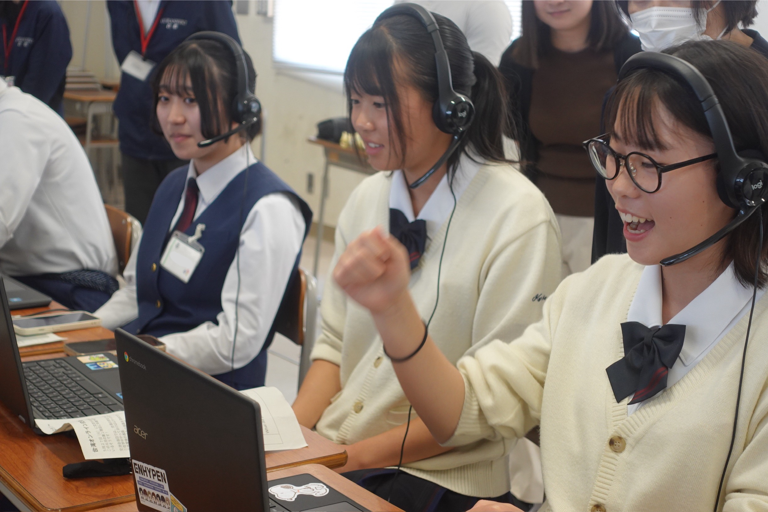 台湾・永慶高級中學とのオンライン交流を実施しました！