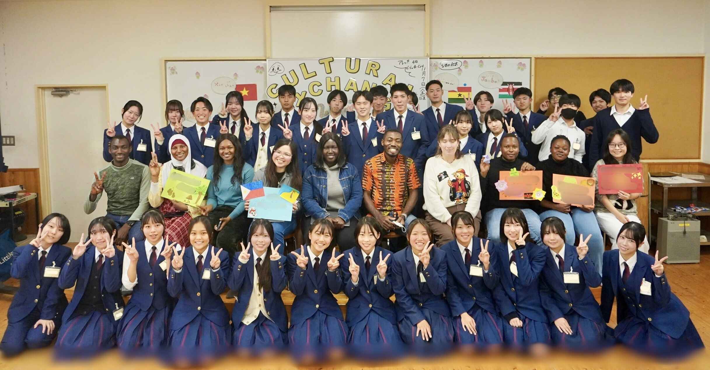 岡山大学留学生との国際交流を実施しました