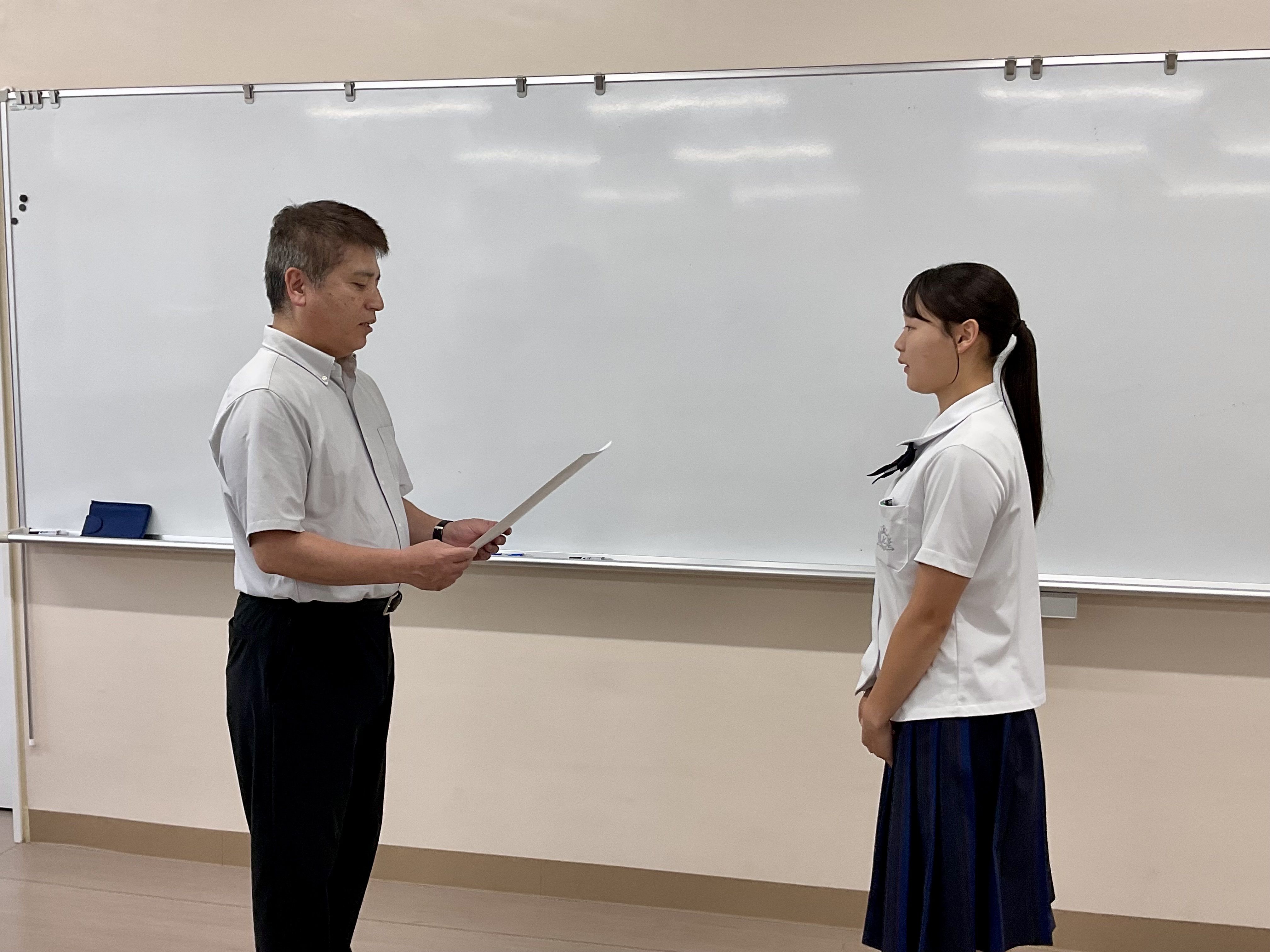 水泳部　中国大会出場　壮行式